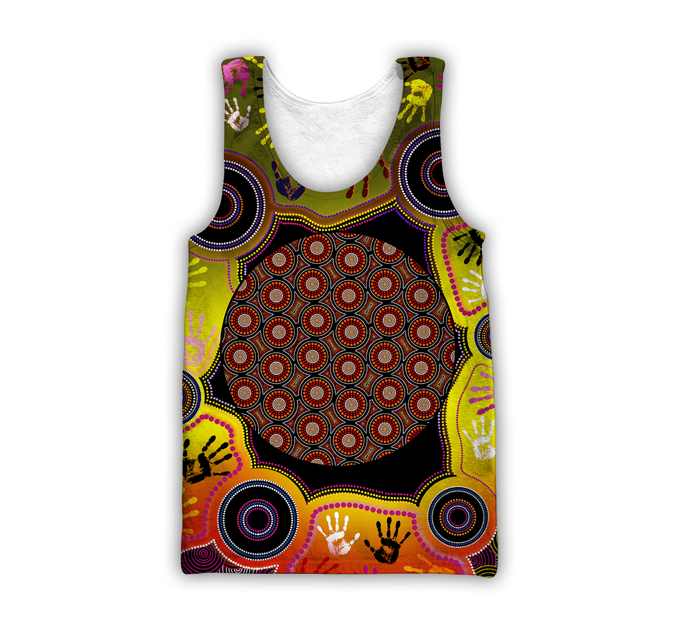 Aboriginal Indigenous Circle Dot Painting Hand Art Shirt For Men And Women