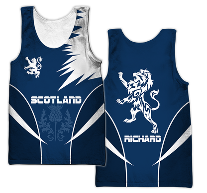 Scottish Rampant Lion Active Special Hoodie (Customize)-Apparel-PL8386-Tank Top-S-Vibe Cosy™