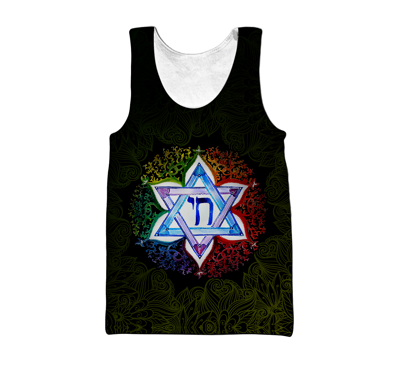 Premium Hanukkah Jewish Chai Symbol Star Of David All Over Printed Shirts For Men And Women MEI