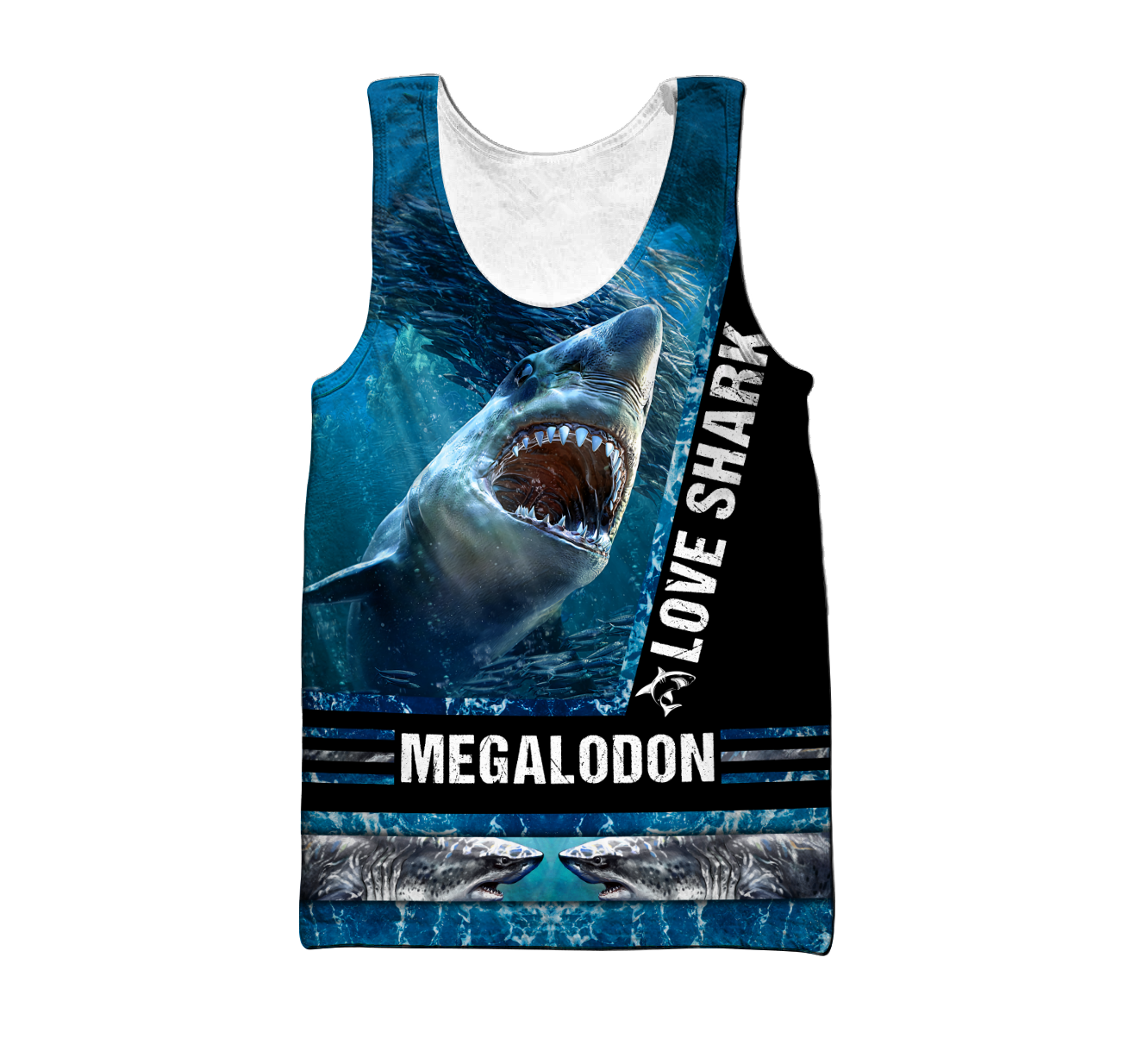 Love Shark 3D All Over Printed Shirts For Men and Women HAC180702-Apparel-TT-Tanktop-S-Vibe Cosy™