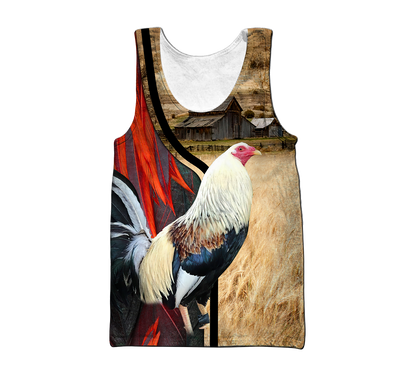 Premium Rooster 3D All Over Printed Unisex Shirts