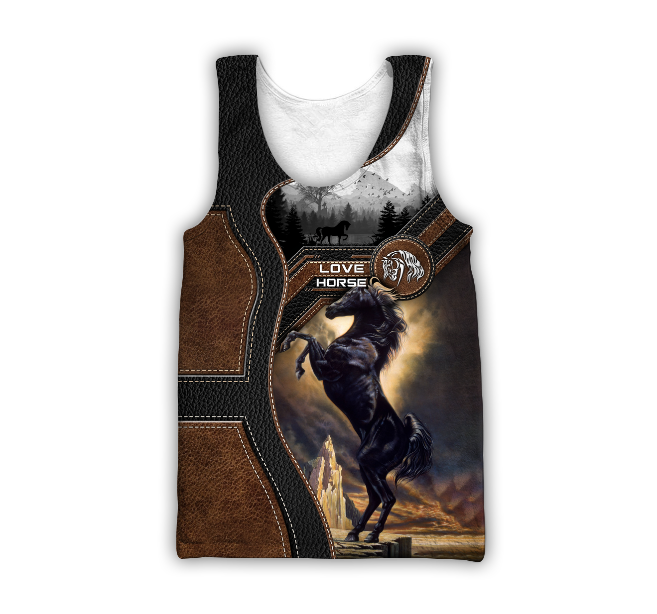 Love Beautiful Horse 3D All Over Printed Shirts For Men And Women TR1605204S-Apparel-MP-Tank Top-S-Vibe Cosy™
