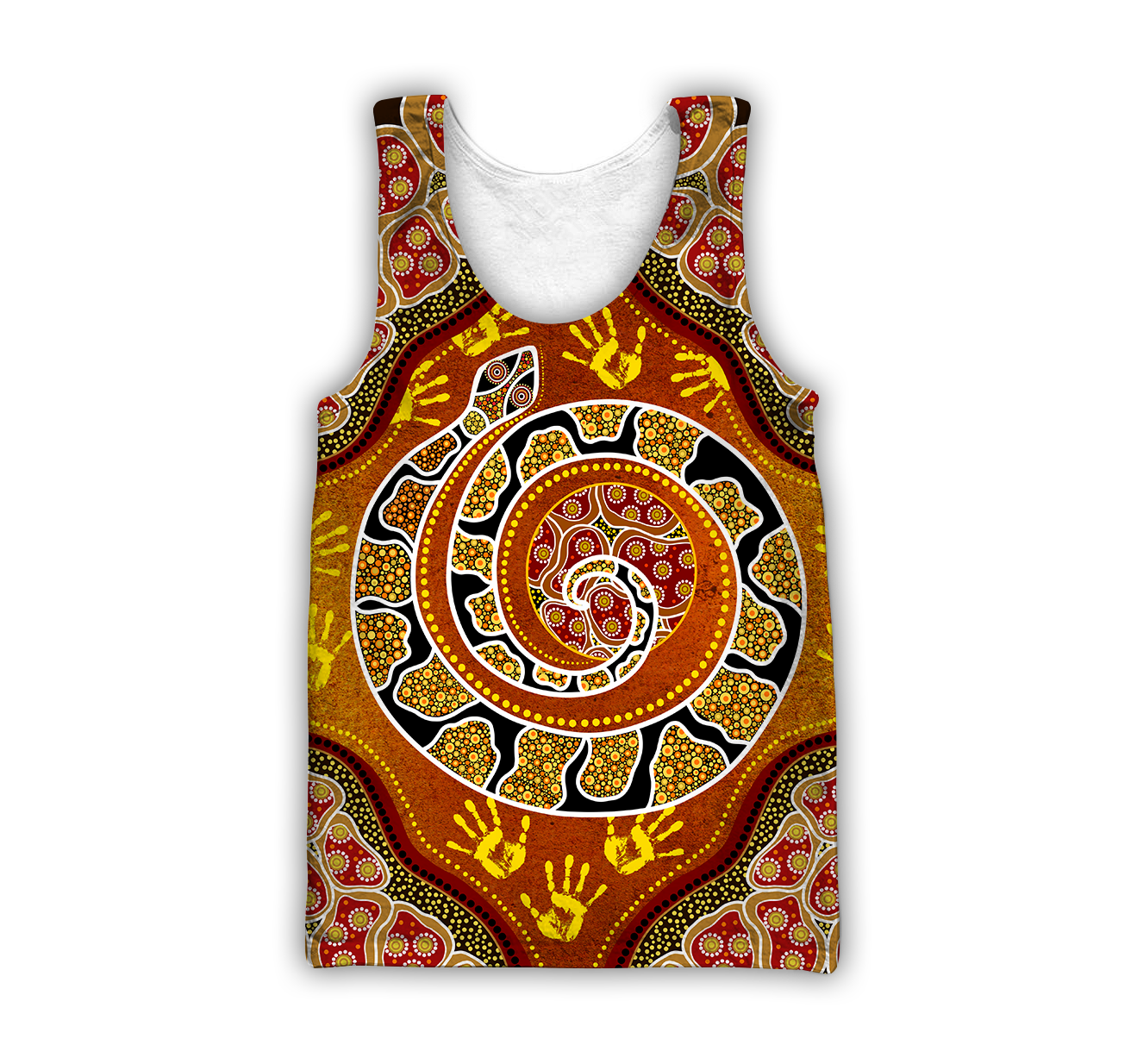 Aboriginal Snake Painting Art 3D Hoodie Shirt For Men And Women