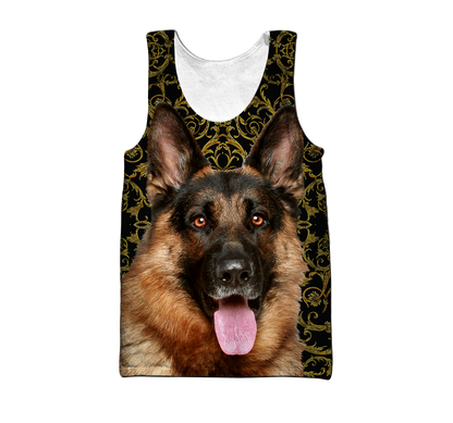 German shepherd 3d hoodie shirt for men and women HAC280703-Apparel-HG-Men's tank top-S-Vibe Cosy™
