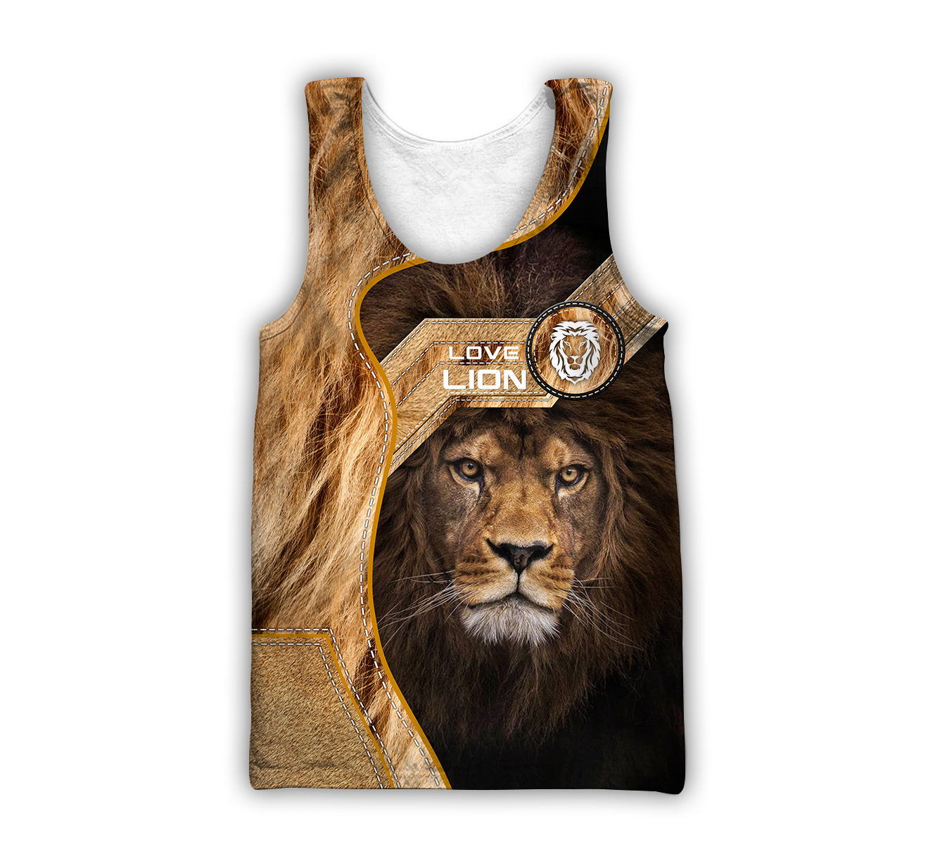 Love Lion 3D all over printed shirts for men and women TR1106201-Apparel-Huyencass-Tank Top-S-Vibe Cosy™