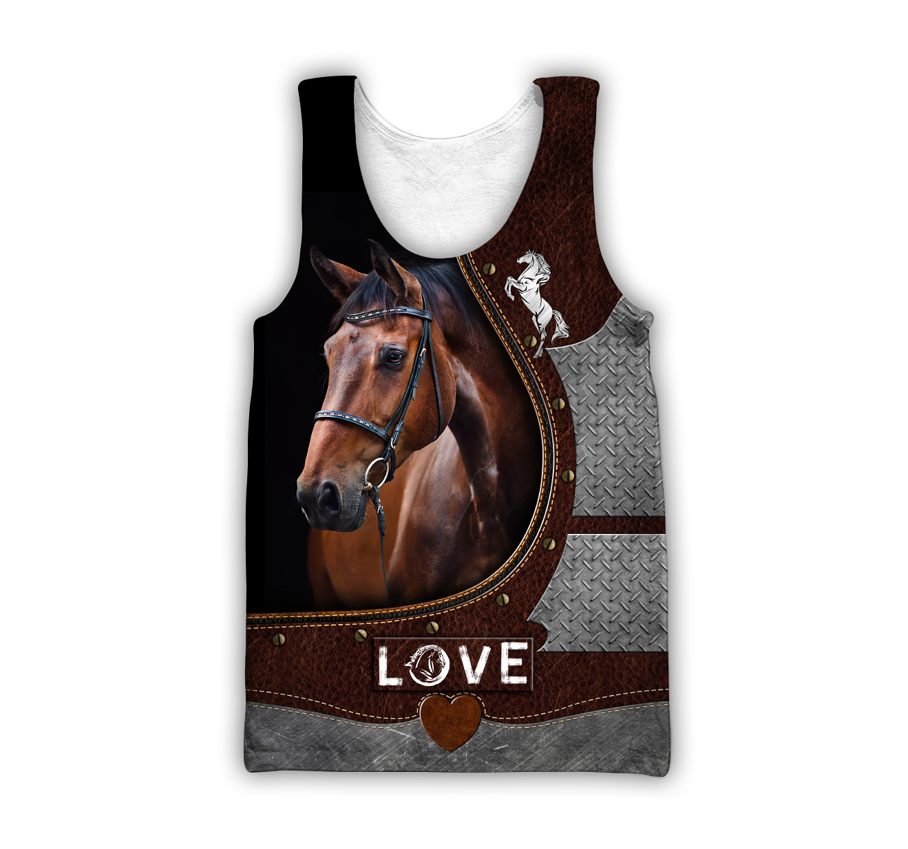 Love Beautiful Horse 3D All Over Printed Shirts For Men And Women TR2505202S-Apparel-MP-Tank Top-S-Vibe Cosy™