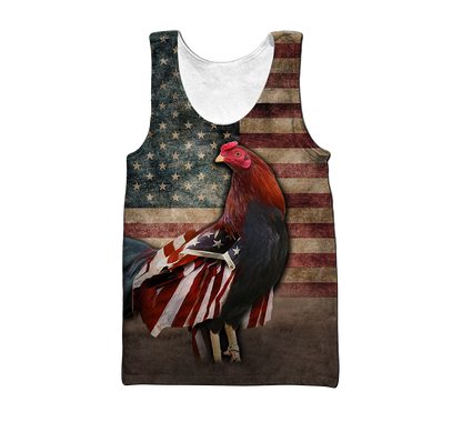 Premium Rooster 3D All Over Printed Unisex Shirts