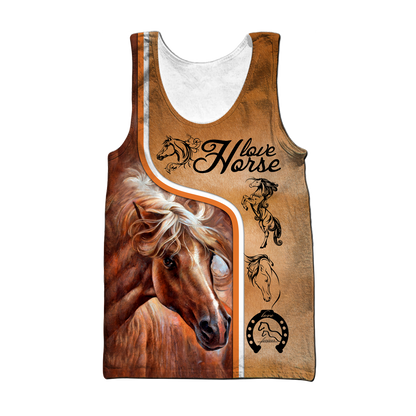 Personalized Love Horse  3D All Over Printed Unisex Shirts Pi112038