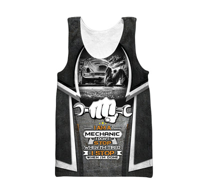 Mechanic 3D All Over Printed Hoodie For Men and Women TN10092001