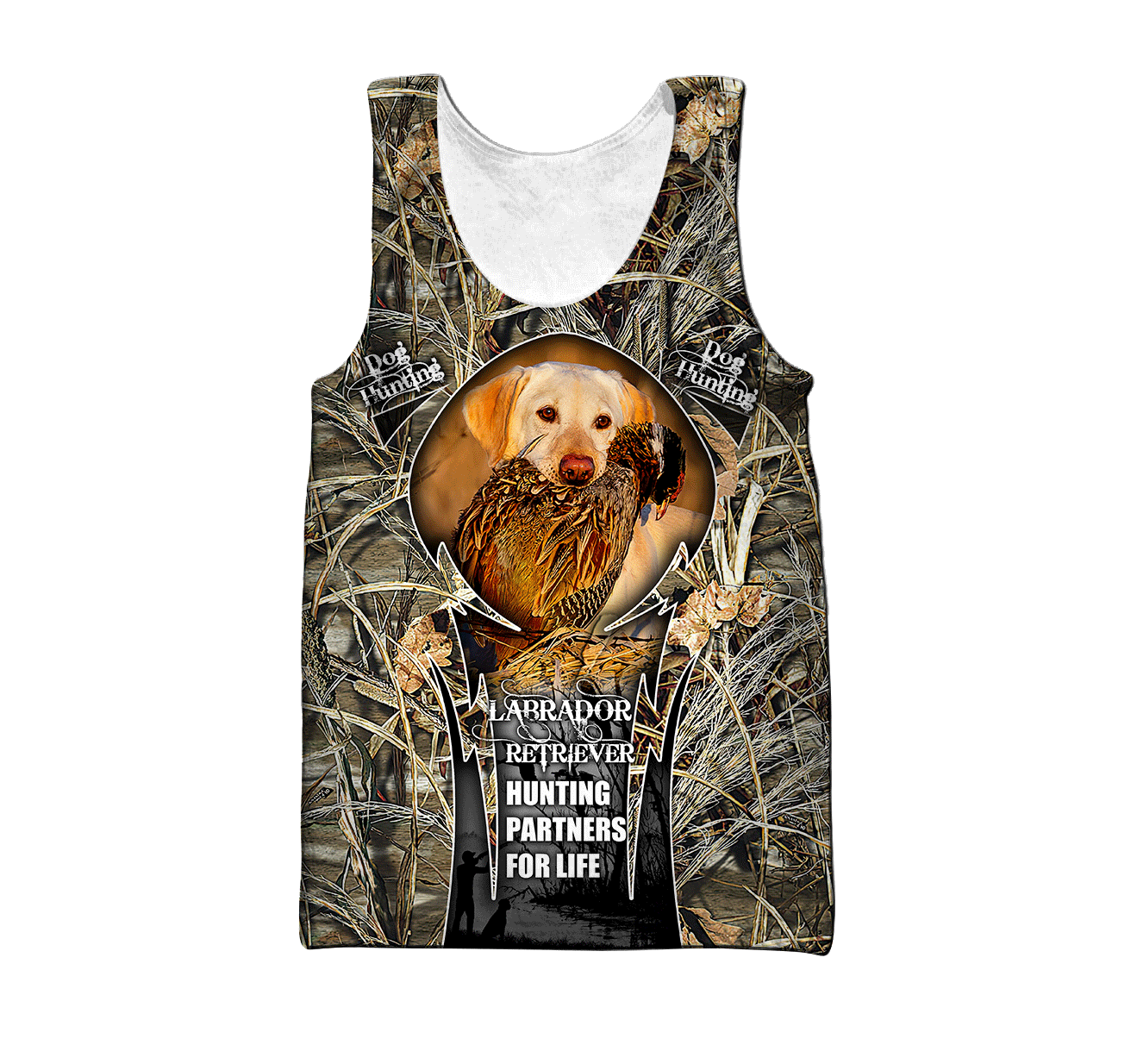 Hunting Labrador 3D Over Printed Unisex Deluxe Hoodie ML