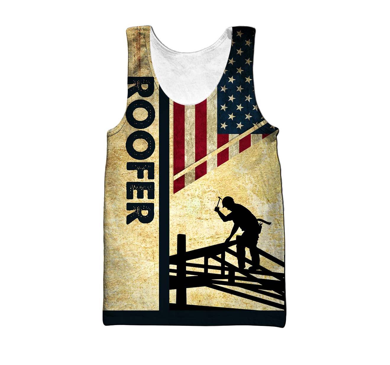 Personalized American Roofer All Over Printed Hoodie For Men MEI