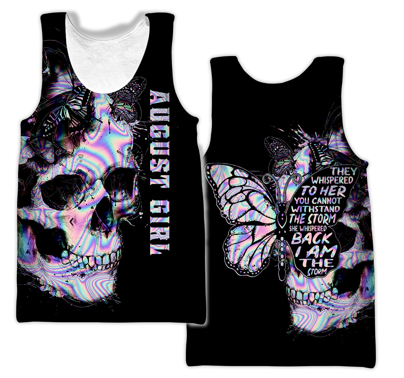 August girl hoodie shirt HAC130708-Apparel-HG-Men's tank top-S-Vibe Cosy™
