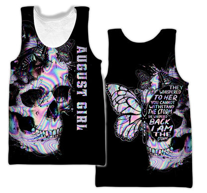 August girl hoodie shirt HAC130708-Apparel-HG-Men's tank top-S-Vibe Cosy™