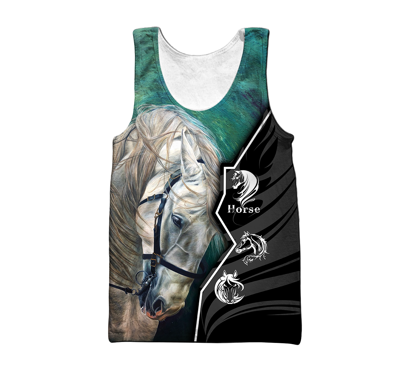 Beautiful Horse 3D All Over Printed shirt for Men and Women Pi040101-Apparel-NNK-Tank Top-S-Vibe Cosy™
