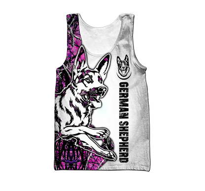 German shepherd pink tattoo 3d hoodie shirt for men and women HAC180805