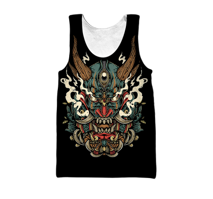 Samurai Tattoo Art Hoodie T Shirt For Men and Women HAC220602-NM-Apparel-NM-Tank Top-S-Vibe Cosy™