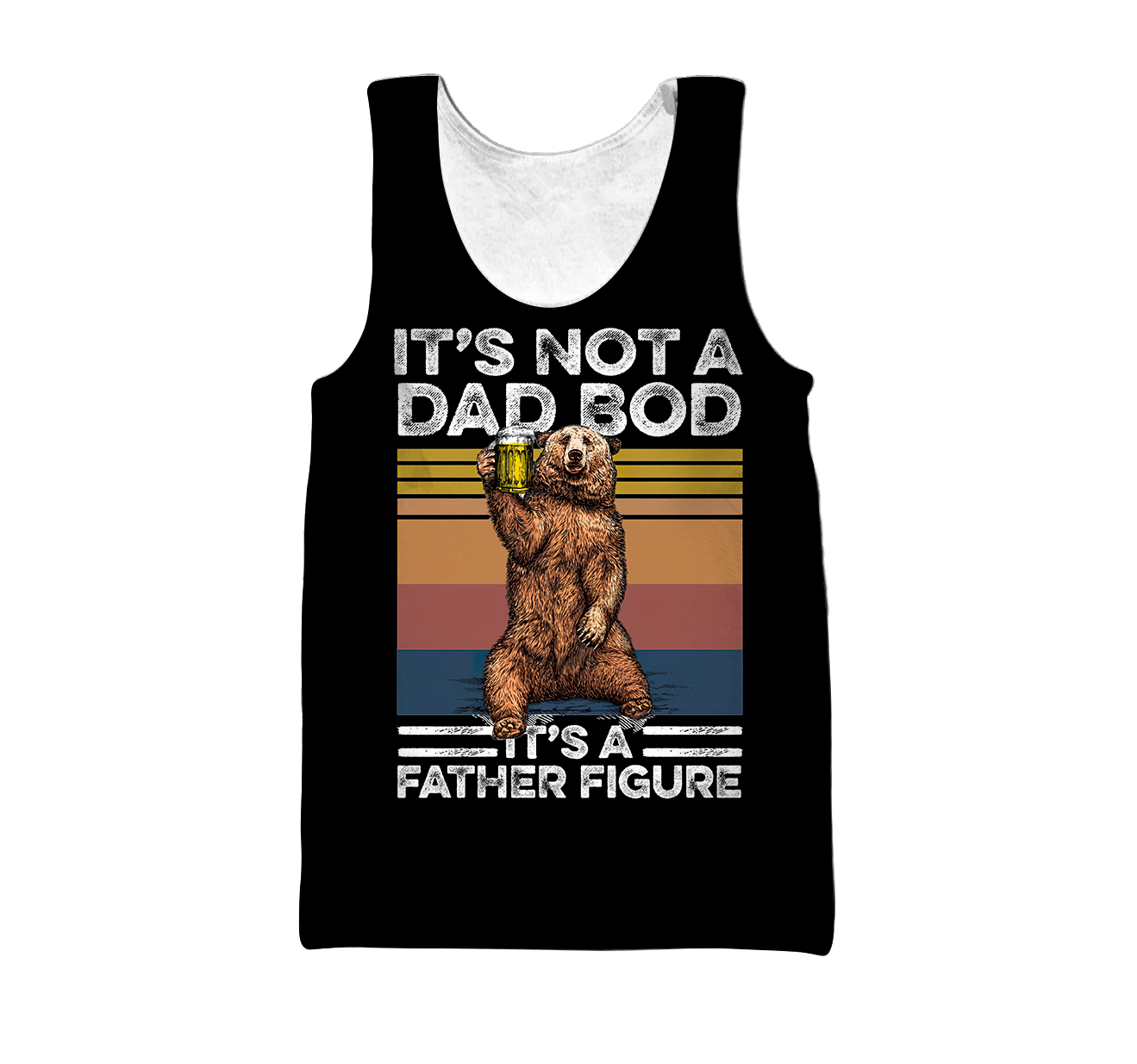 It's not a dad bod, 3d hoodie shirt for men and women HAC040604-Apparel-HG-Men's tank top-S-Vibe Cosy™