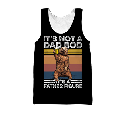 It's not a dad bod, 3d hoodie shirt for men and women HAC040604-Apparel-HG-Men's tank top-S-Vibe Cosy™