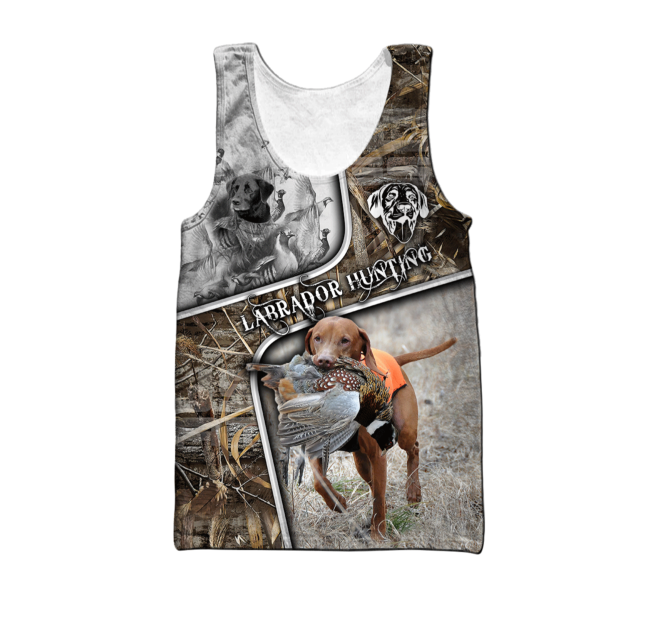 Labrador Hunting 3D Over Printed Unisex Deluxe Hoodie ML
