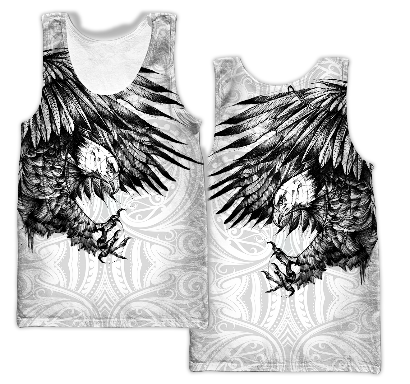 Eagle Tattoo Art Hoodie T Shirt For Men and Women HAC300503-NM-Apparel-NM-Tank Top-S-Vibe Cosy™