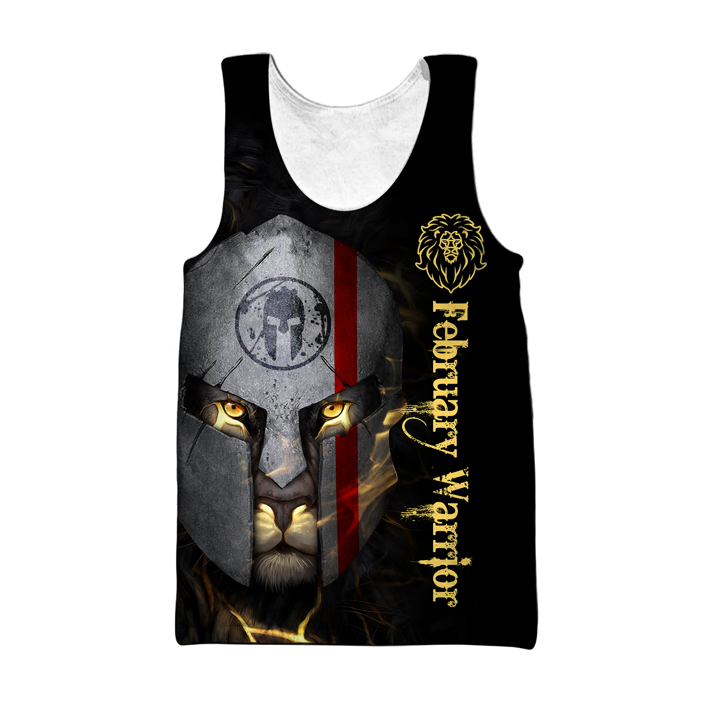 February Spartan Lion Warrior 3D All Over Printed Unisex Shirts
