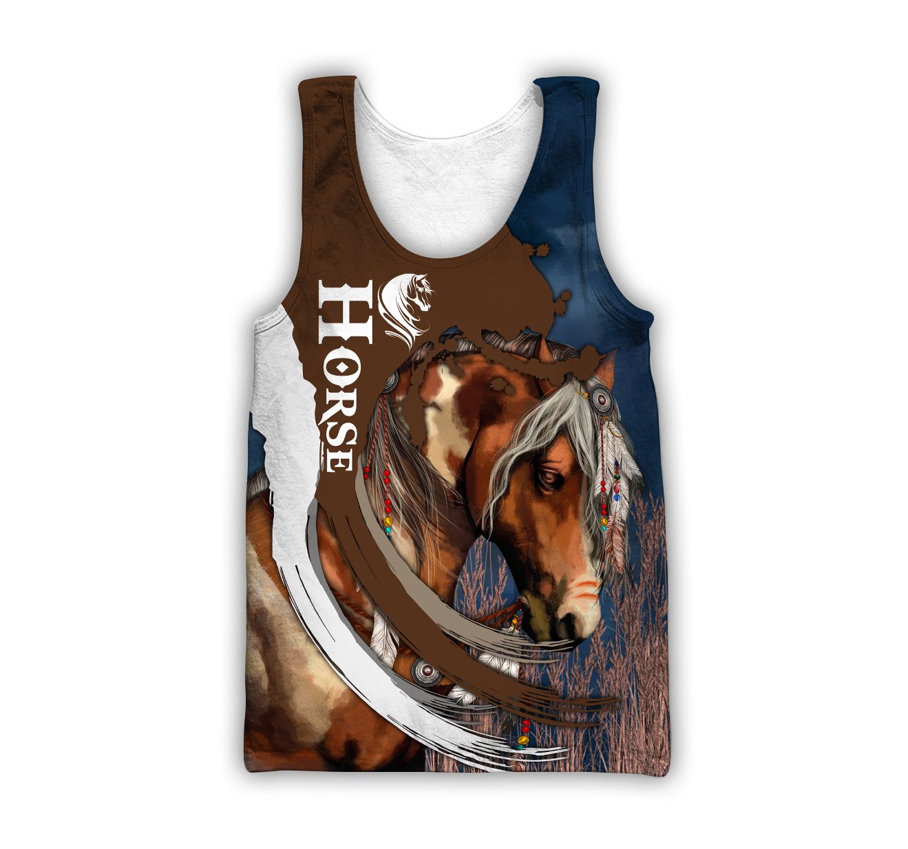 Beautiful Horse 3D All Over Printed Shirts For Men And Women TR2404203-Apparel-MP-Tank Top-S-Vibe Cosy™