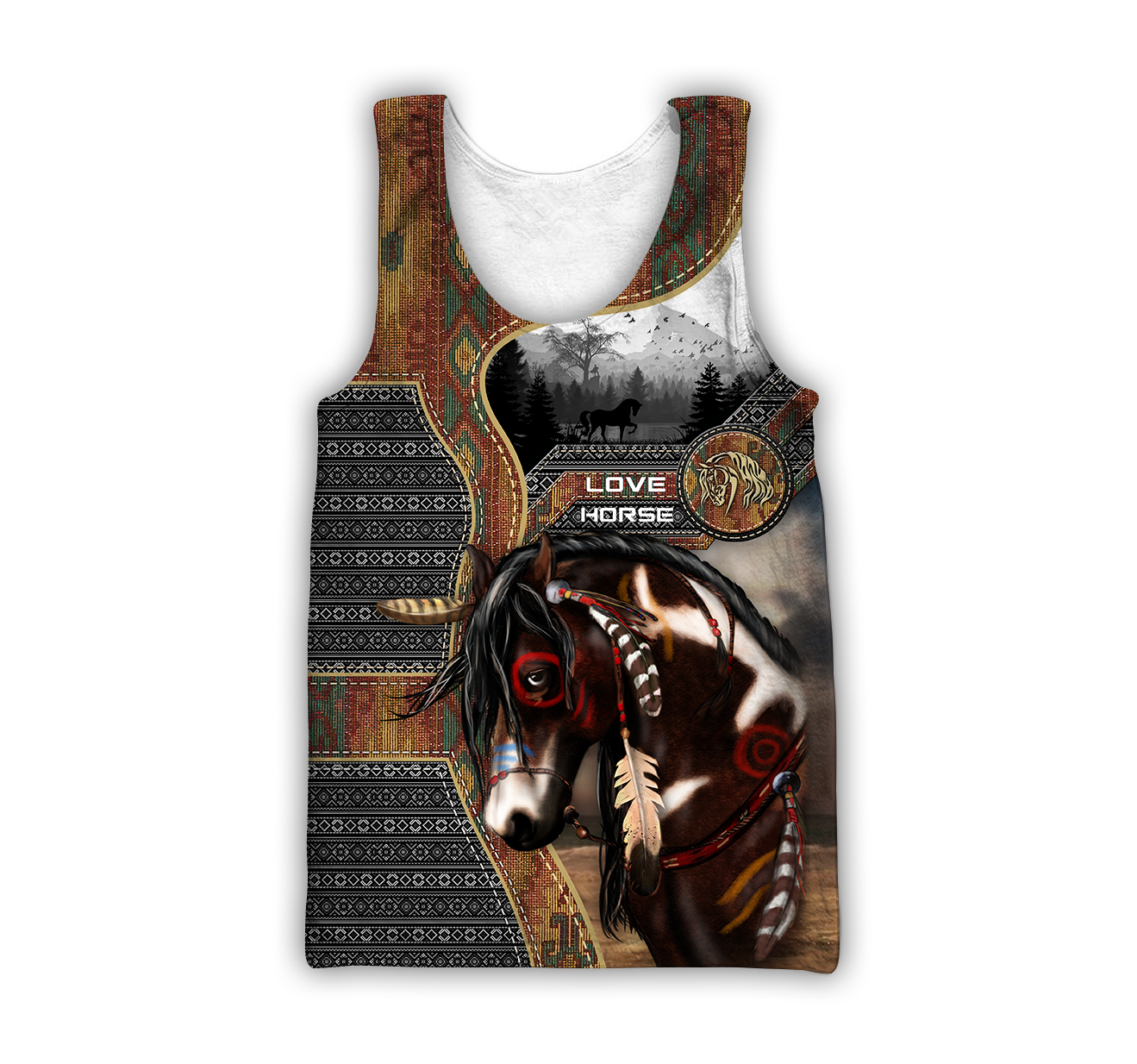 Native Horse 3D All Over Printed Hoodie For Men And Women TR1311206ND