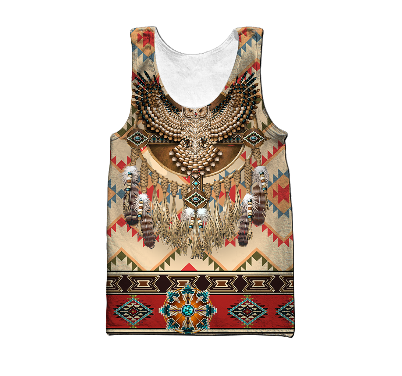 Native American Pattern Dreamcatcher 3D All Over Printed Shirts For Men
