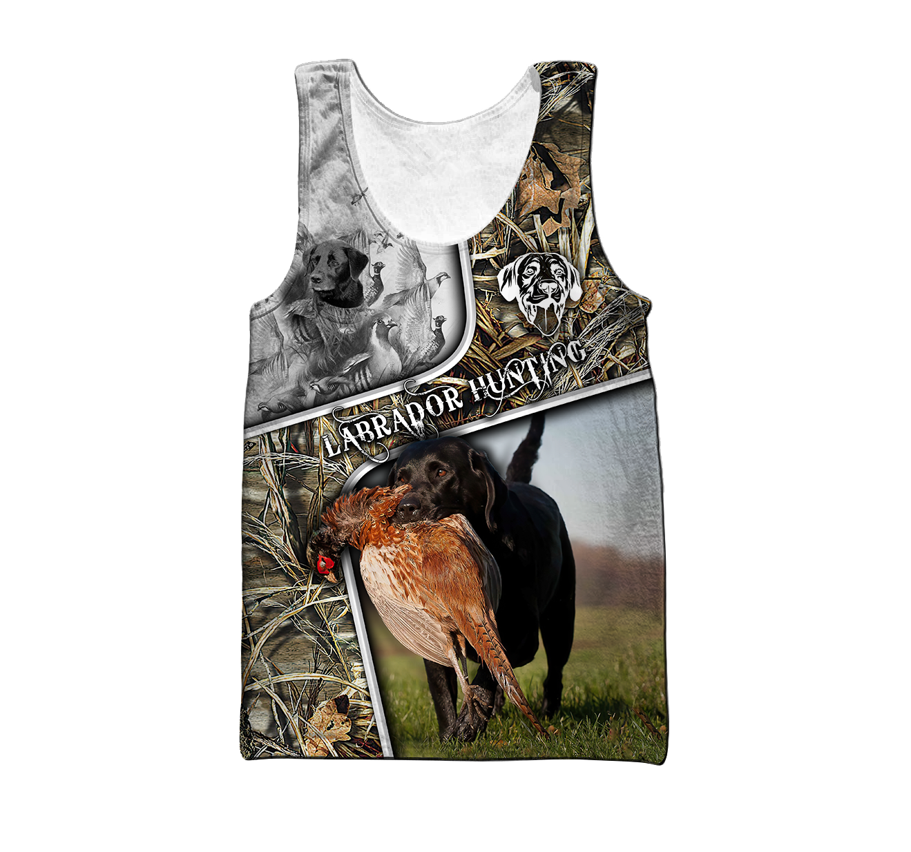 Labrador Hunting 3D Over Printed Unisex Deluxe Hoodie ML