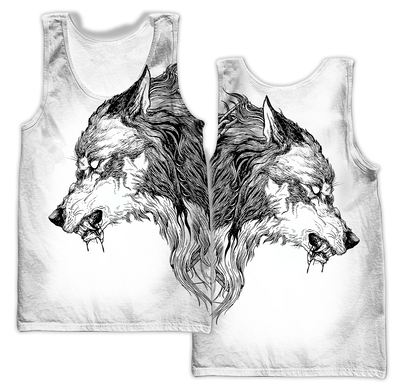 Tattoo Wolf Hoodie T Shirt For Men and Women HAC290501-NM