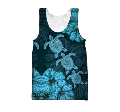 Turtle 3d hoodie shirt for men and women HAC270407-Apparel-HG-Men's tank top-S-Vibe Cosy™