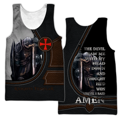 Knights Templar Sons Of God 3D all over printed for men and women PL08092004