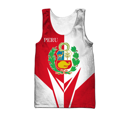 Peru 3d hoodie shirt for men and women HAC220605-Apparel-HG-Men's tank top-S-Vibe Cosy™