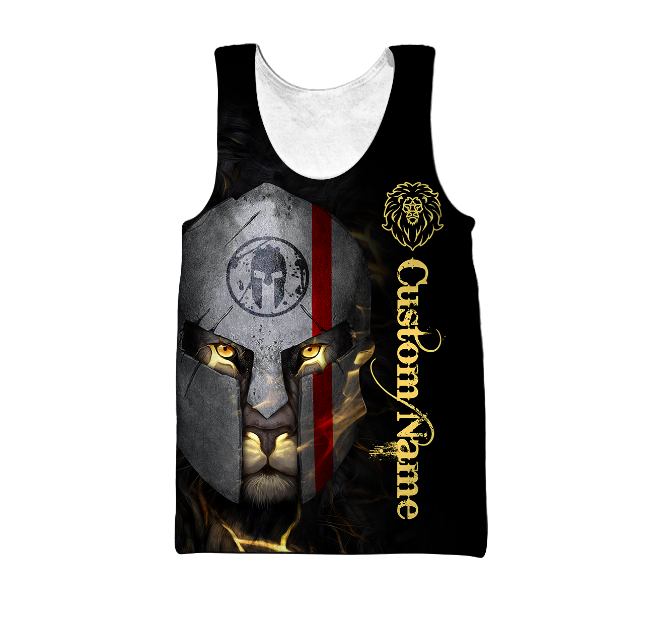 Custom Name Lion Warrior 3D All Over Printed Unisex Shirts