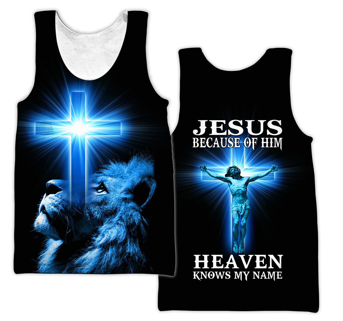 Jesus Because Of Him Heaven Knows My Name 3D All Over Printed Shirts TA09112001S