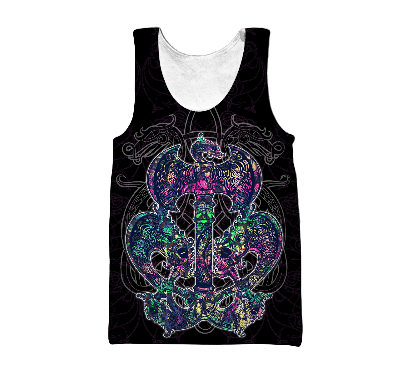 Love Viking tattoos 3D all over printed for man and women HHT27062001-Apparel-PL8386-Tank Top-S-Vibe Cosy™
