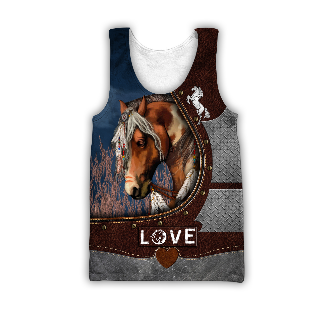 Beautiful Horse 3D All Over Printed Shirts For Men And Women TR2105203-Apparel-MP-Tank Top-S-Vibe Cosy™