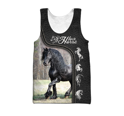 Love Horse 3D All Over Printed Shirts Pi220401-Apparel-TA-Tank Top-S-Vibe Cosy™