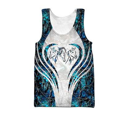 Beautiful Horse 3D All Over Printed shirt for Men and Women Pi060103-Apparel-NNK-Hoodie-S-Vibe Cosy™