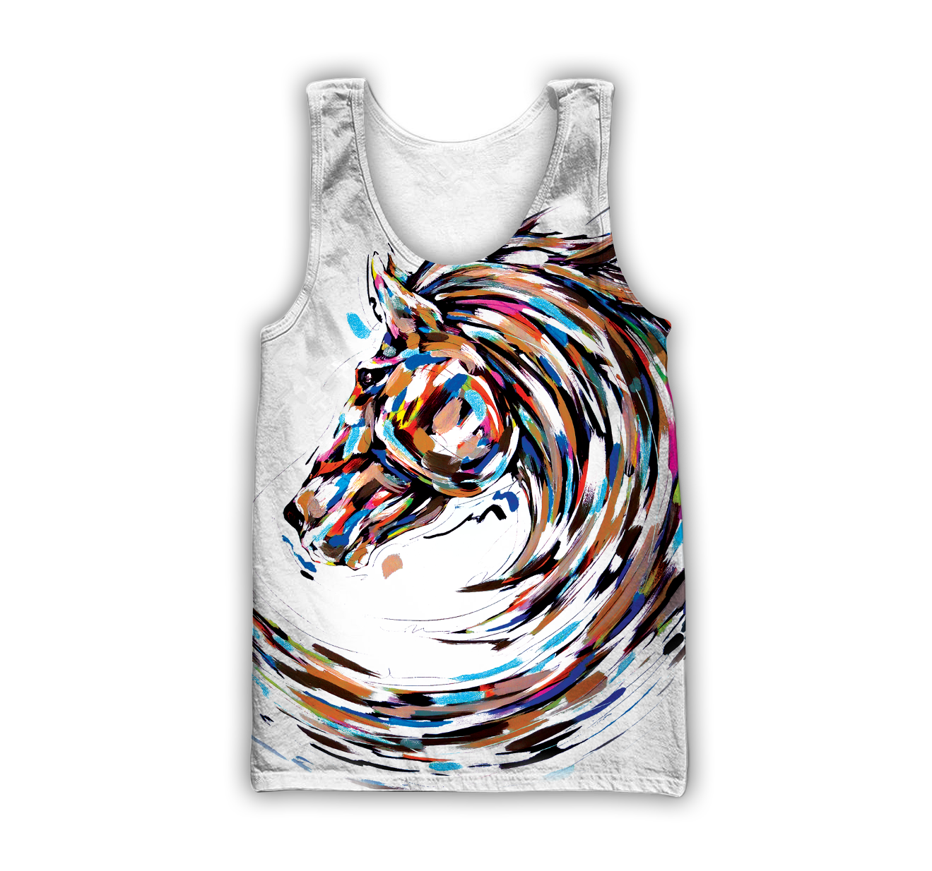Love Beautiful Horse 3D All Over Printed Shirts For Men And Women TR1605202S-Apparel-MP-Tank Top-S-Vibe Cosy™