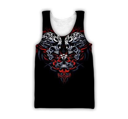 Awesome Confronting Skulls Hoodie For Men And Women MEI