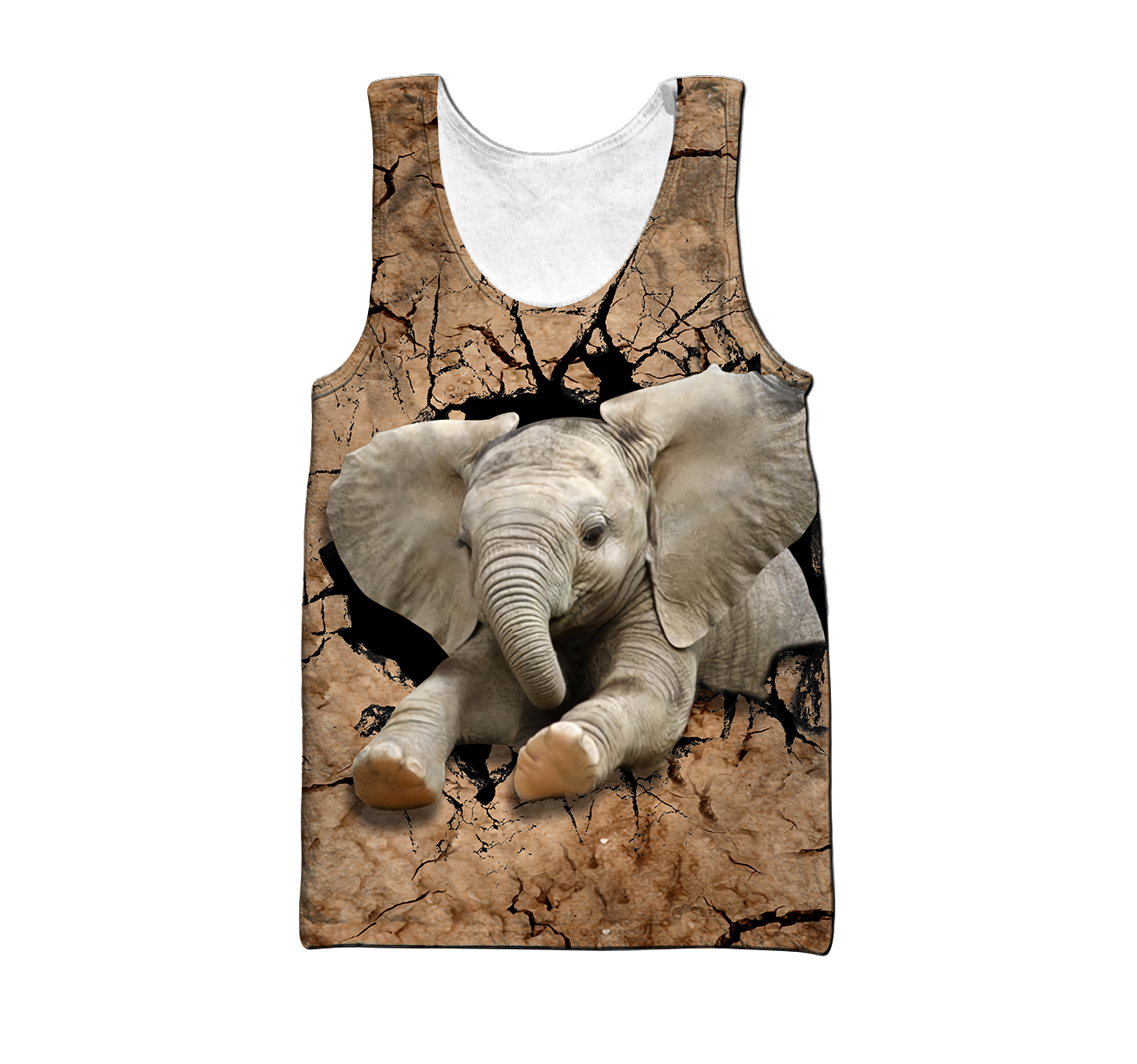 Elephant 3d hoodie shirt for men and women HG71506S5-Apparel-HG-Men's tank top-S-Vibe Cosy™