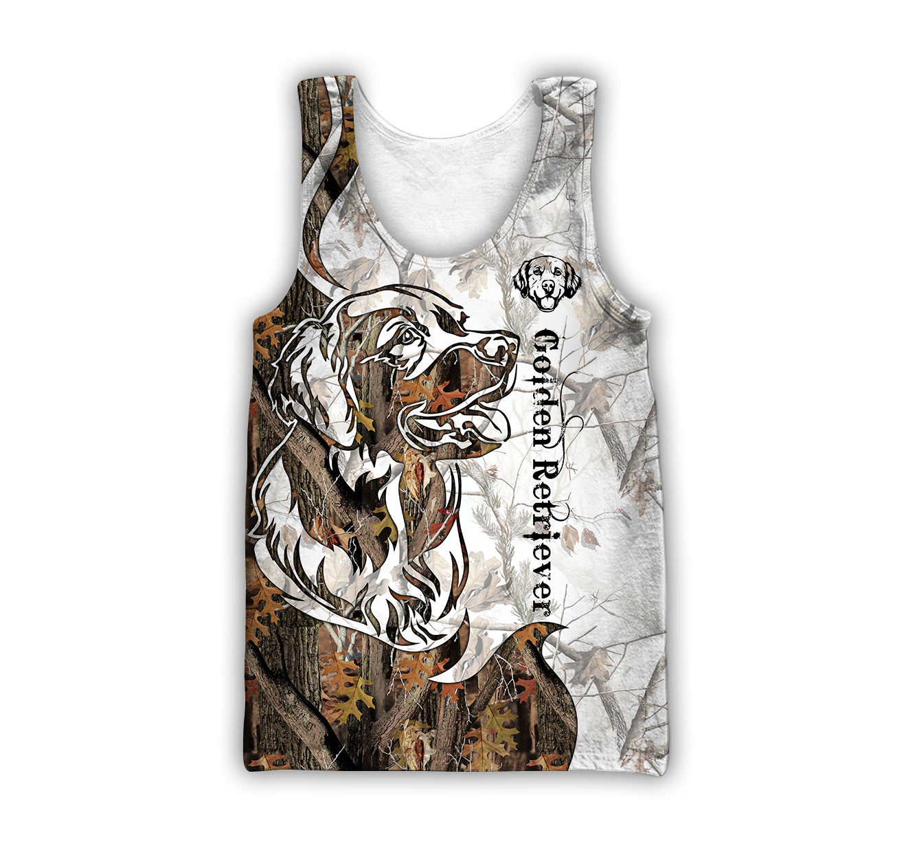 Deer Hunting Golden Retriever Tatoo Camo 3D All Over Print  Hoodie TR1708202