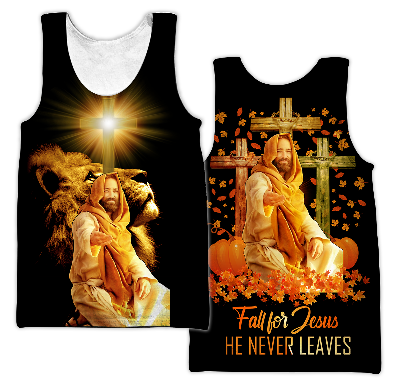 Fall For Jesus He Never Leaves 3D All Over Printed Shirts HVT29102003