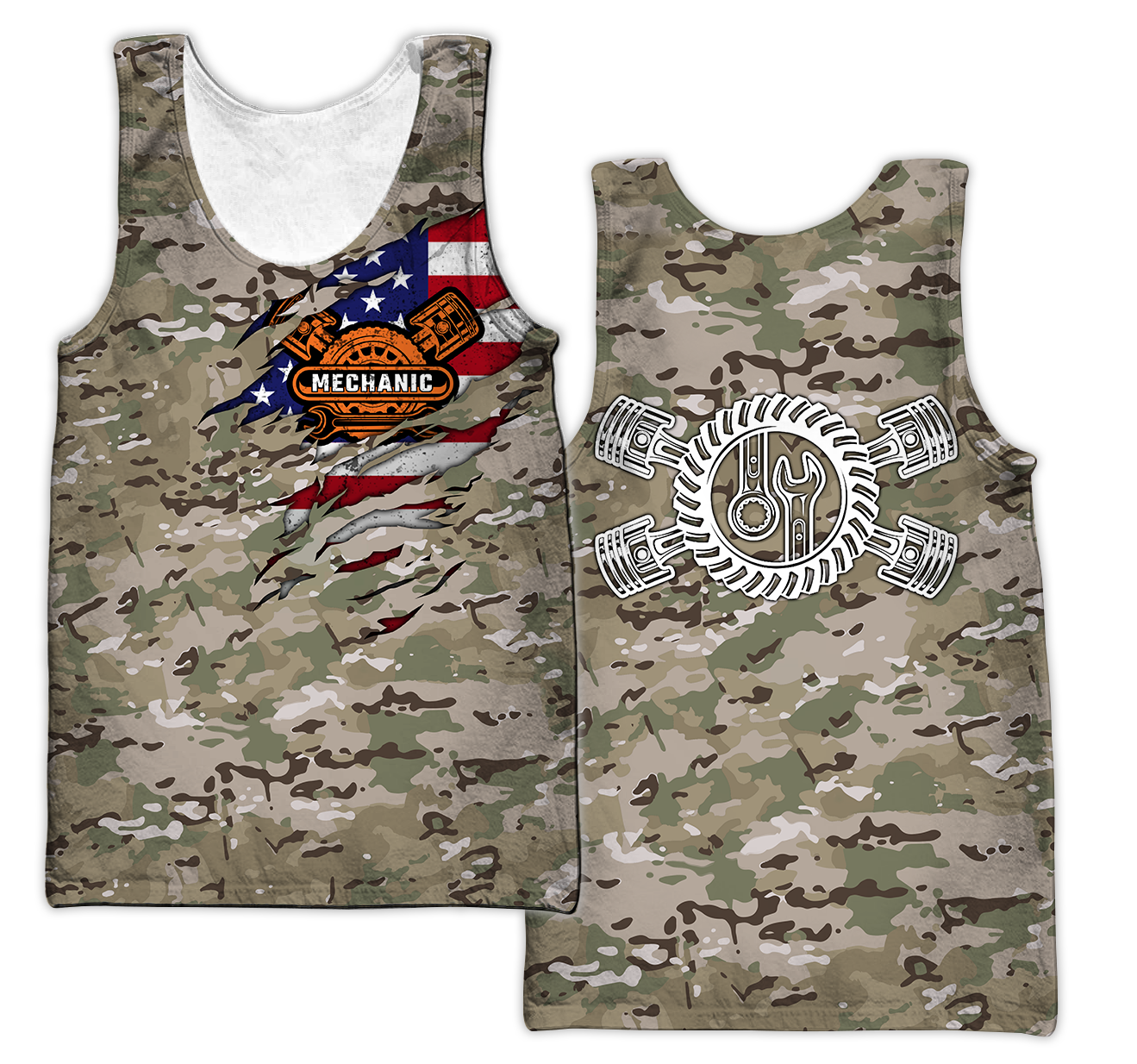 Mechanic Camo 3D All Over Printed Hoodie For Men and Women Pi15092005S2