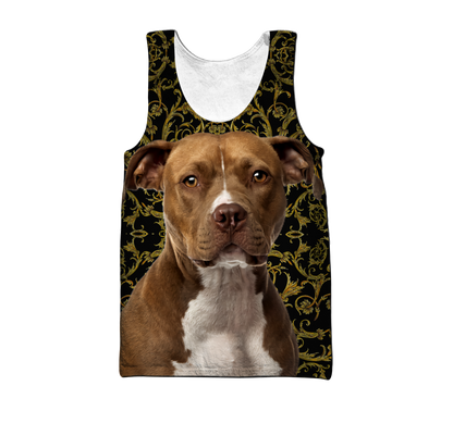 Pitbull 3d hoodie shirt for men and women HAC280704-Apparel-HG-Men's tank top-S-Vibe Cosy™