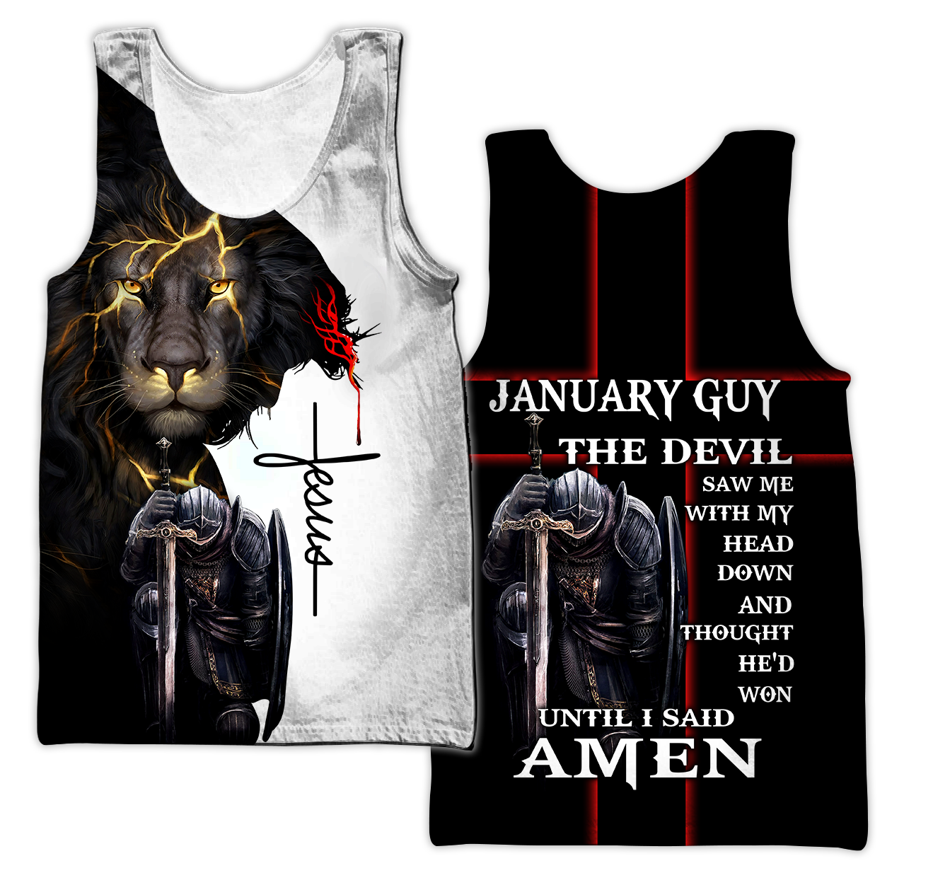 January Guy- Until I Said Amen 3D All Over Printed Shirts For Men and Women Pi250501S1-Apparel-TA-Tank Top-S-Vibe Cosy™
