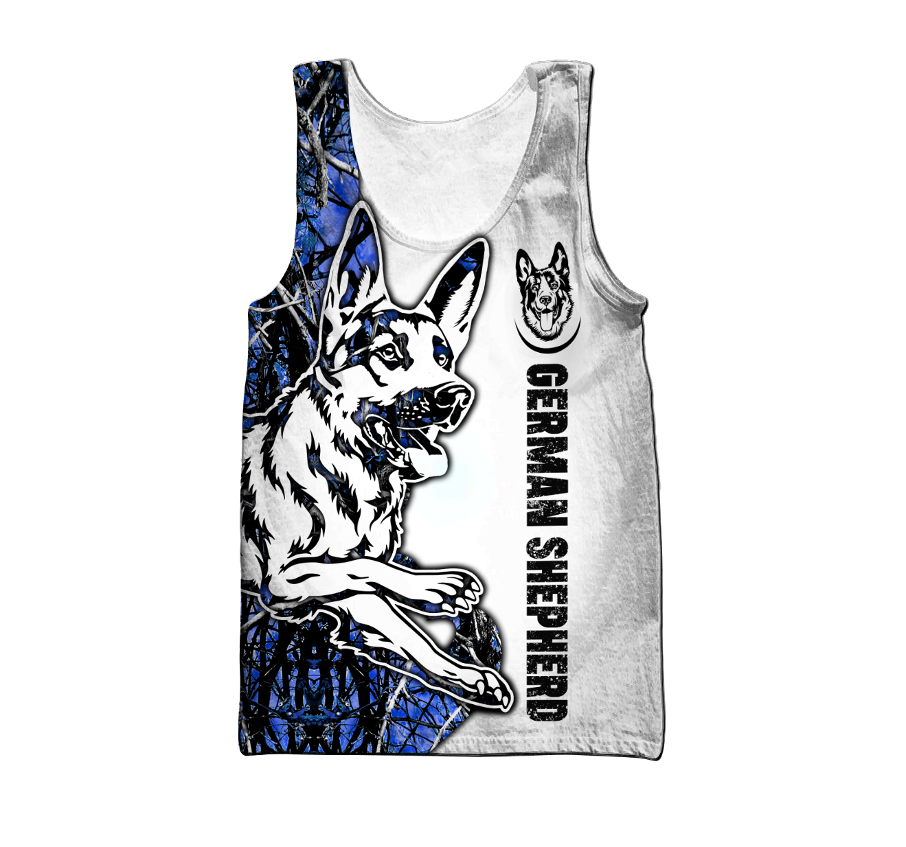 German shepherd blue tattoo 3d hoodie shirt for men and women HAC190801