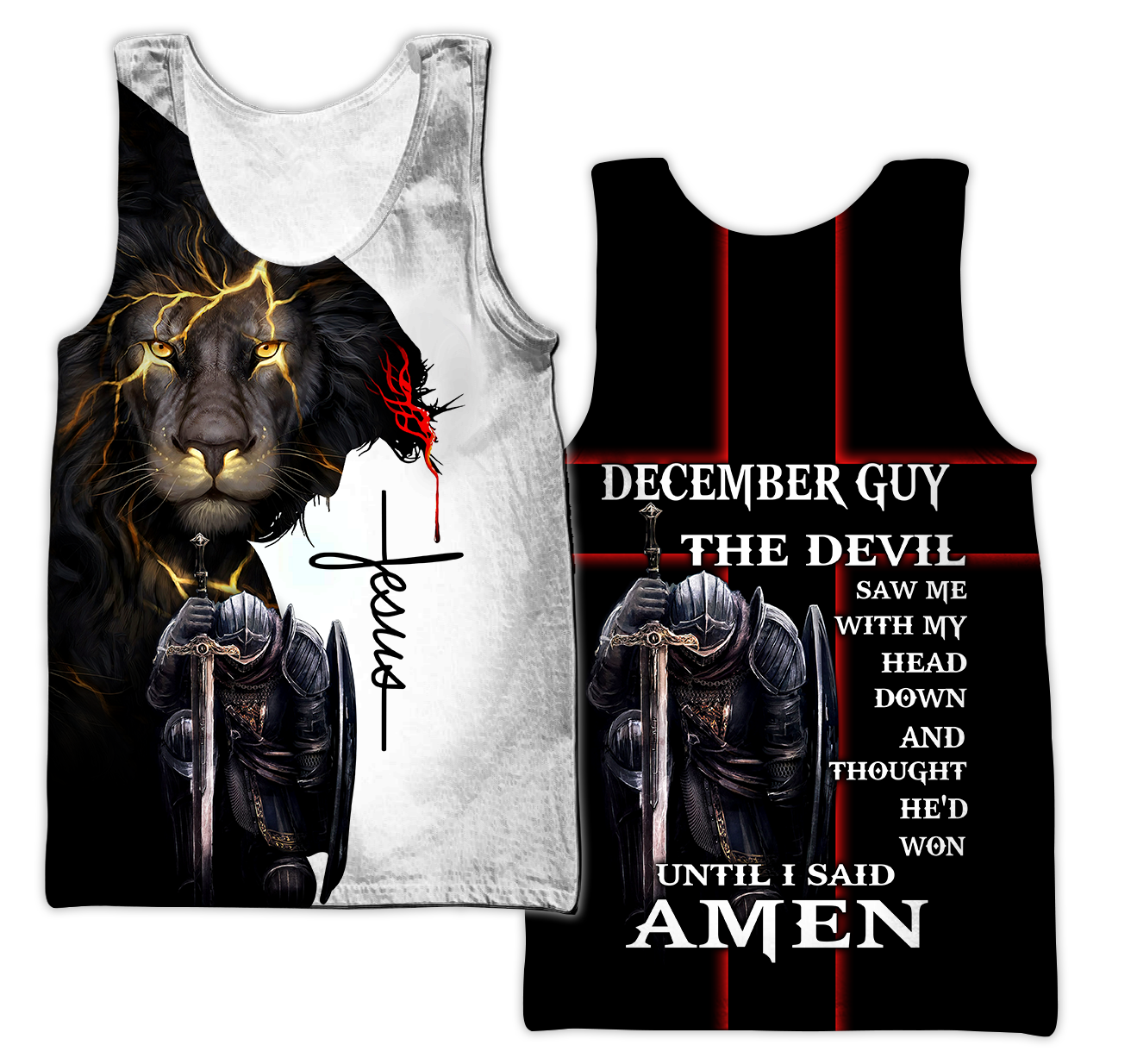 December Guy- Untill I Said Amen 3D All Over Printed Shirts For Men and Women Pi250501S12-Apparel-TA-Tank Top-S-Vibe Cosy™