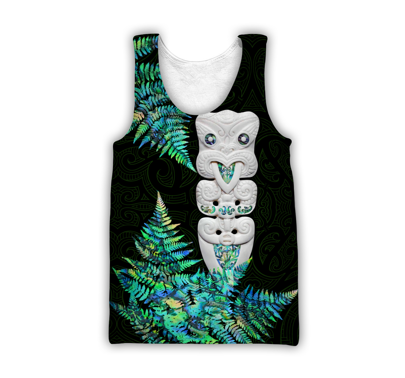 Hei Taiaha Maori Warriors Silver Fern Paua Shell Unisex Shirts